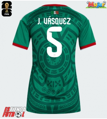 México Johan Vasquez #5 Primera Equipación Mujer Mundial 2026 Manga Corta